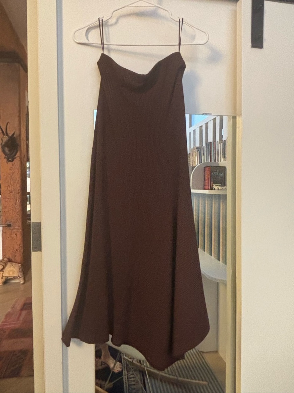 A.L.C. Chocolate Brown Ribbed Knit Skirt